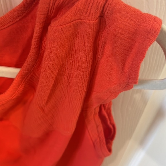 Ralph Lauren orange butterfly sleeve t-shirt - Picture 3 of 4